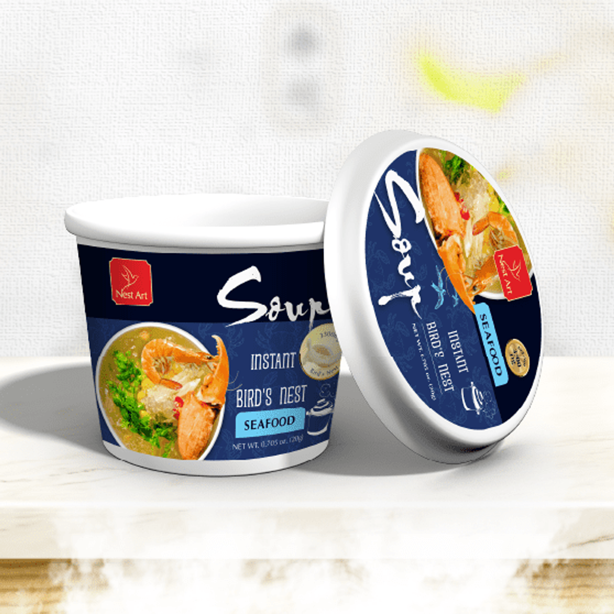 Nest Art Instant Seafood Bird's Nest Soup - A Nutritious Meal in 3 Minute