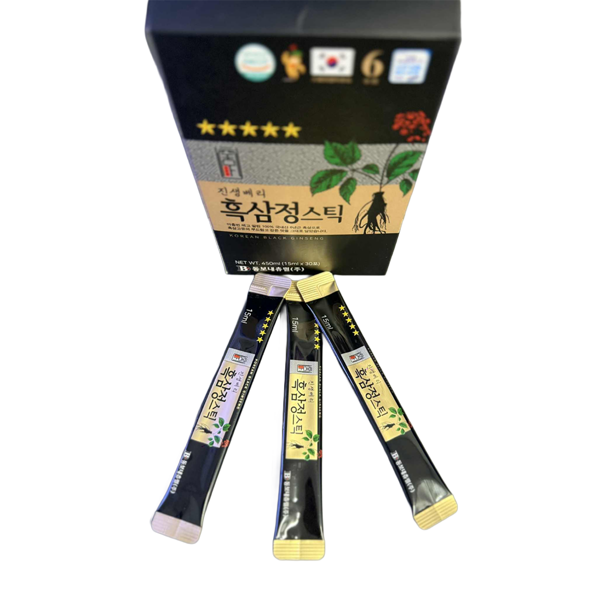 Daesan Black Ginseng Extract Sticks - Convenient Daily Health & Energy Booster