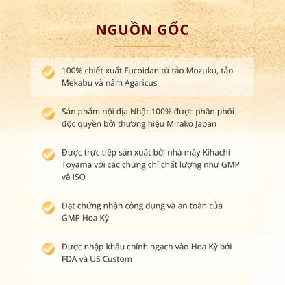 SEIMEI HIMITSU FUCOIDAN LIQUID - Thức uống phức hợp Fucoidan cao cấp - Phức hợp Fucoidan cao cấp
