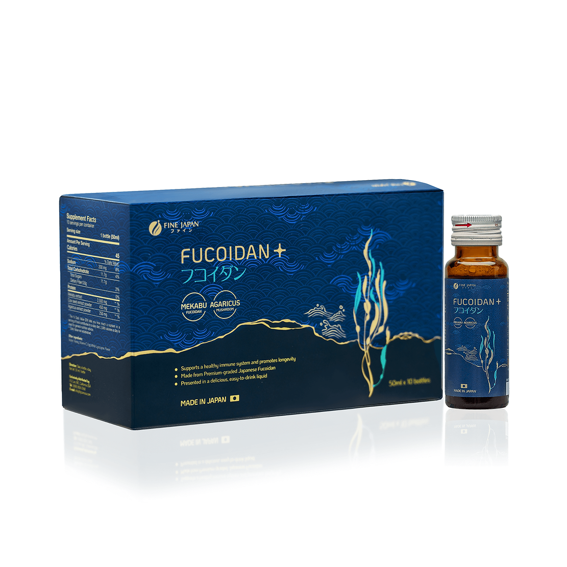 Fine Japan Fucoidan Plus - High-Potency Liquid Drink