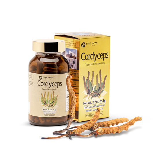 Fine Japan Cordyceps with Type II Collagen - for Vitality & Joint Support