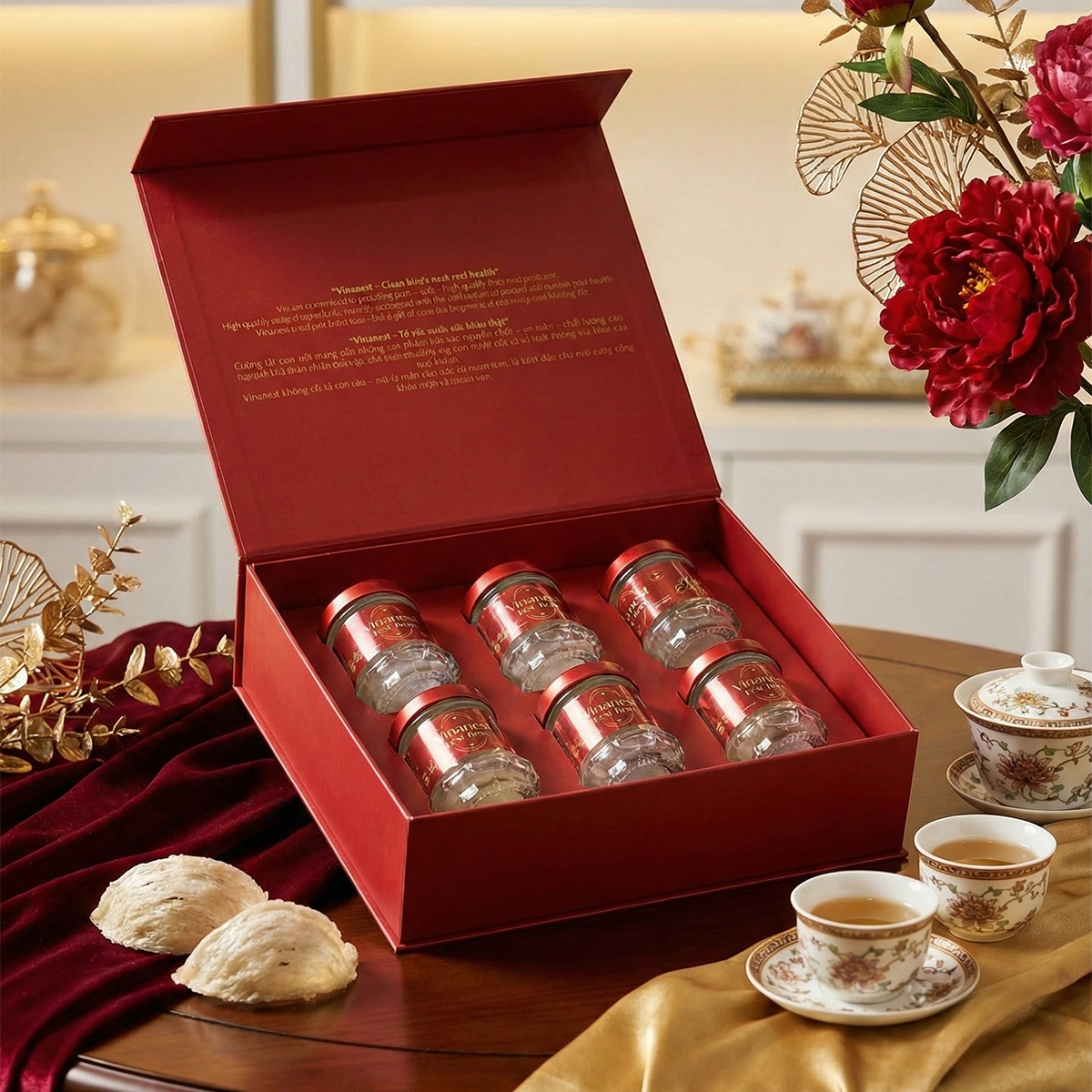 Vinanest Easy Brew Premium Bird's Nest Gift Set – Pure, Natural, & Convenient Wellness