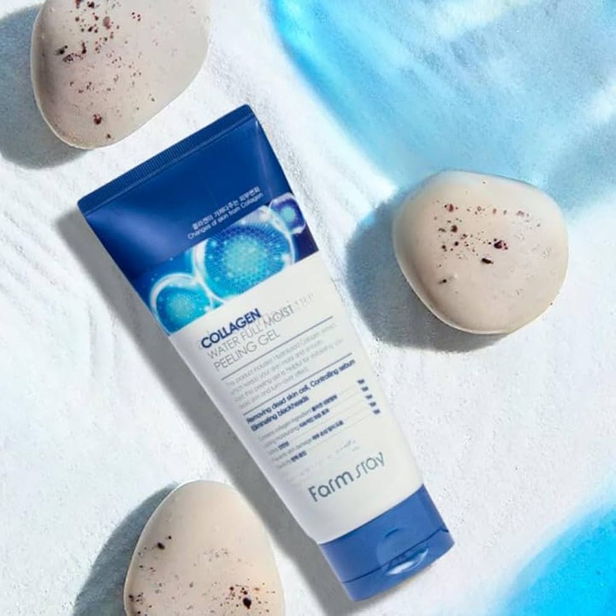 farm stay collagen water full moist peeling gel