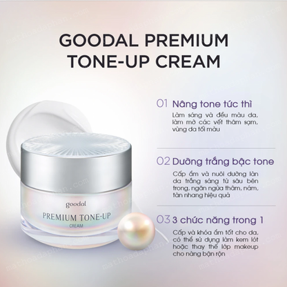 Goodal Premium Tone-Up Cream - Instant Brightening & Moisturizer