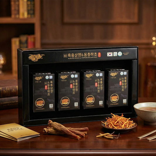 Kanghwa Premium Black Ginseng & Cordyceps Extract - Ultimate Health Tonic