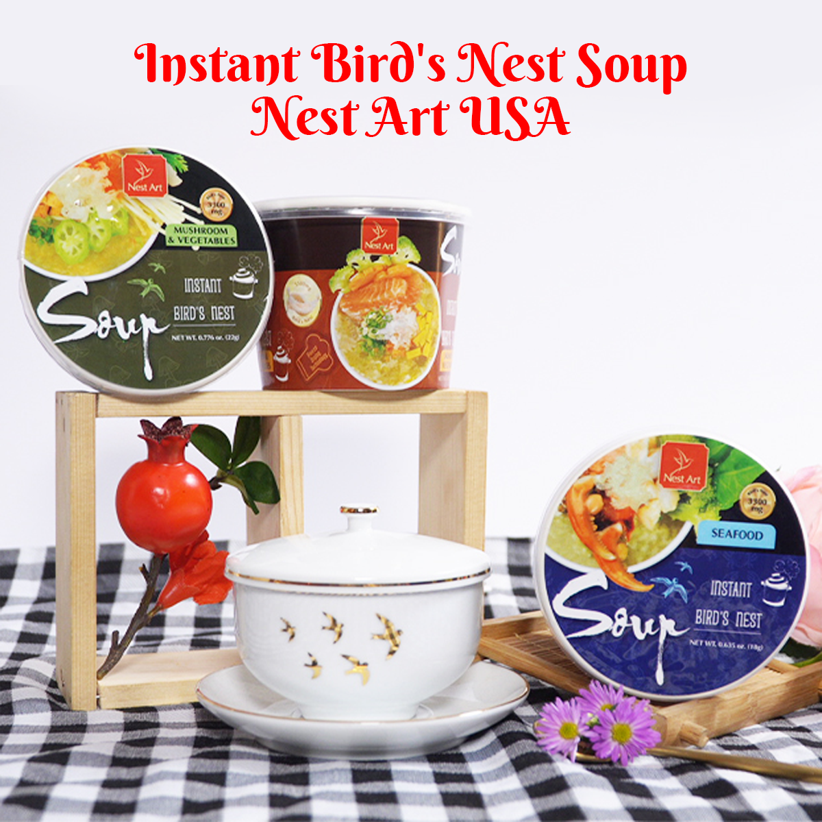 Nest Art Instant Seafood Bird's Nest Soup - A Nutritious Meal in 3 Minute