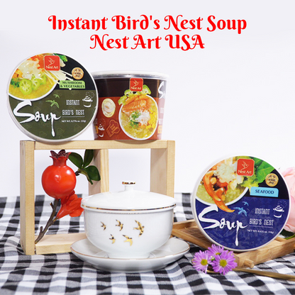 Nest Art Instant Seafood Bird's Nest Soup - A Nutritious Meal in 3 Minute