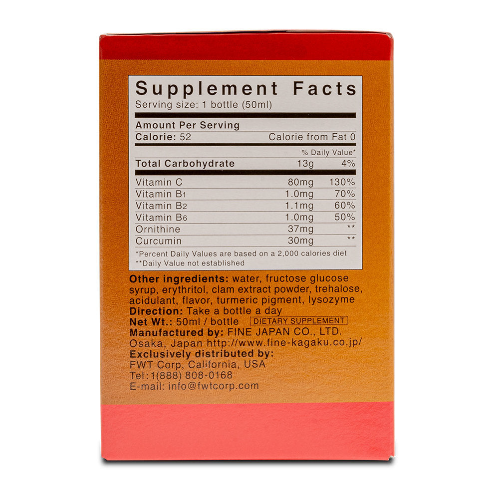 Fine Japan Turmeric & Ornithine Drink — 100 ml — product view 2