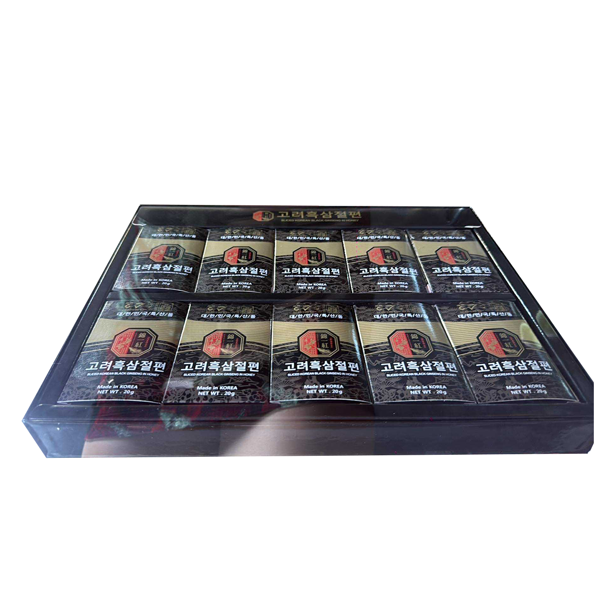 Korean Black Ginseng Honey-Coated Slices — 200 g — product view 3