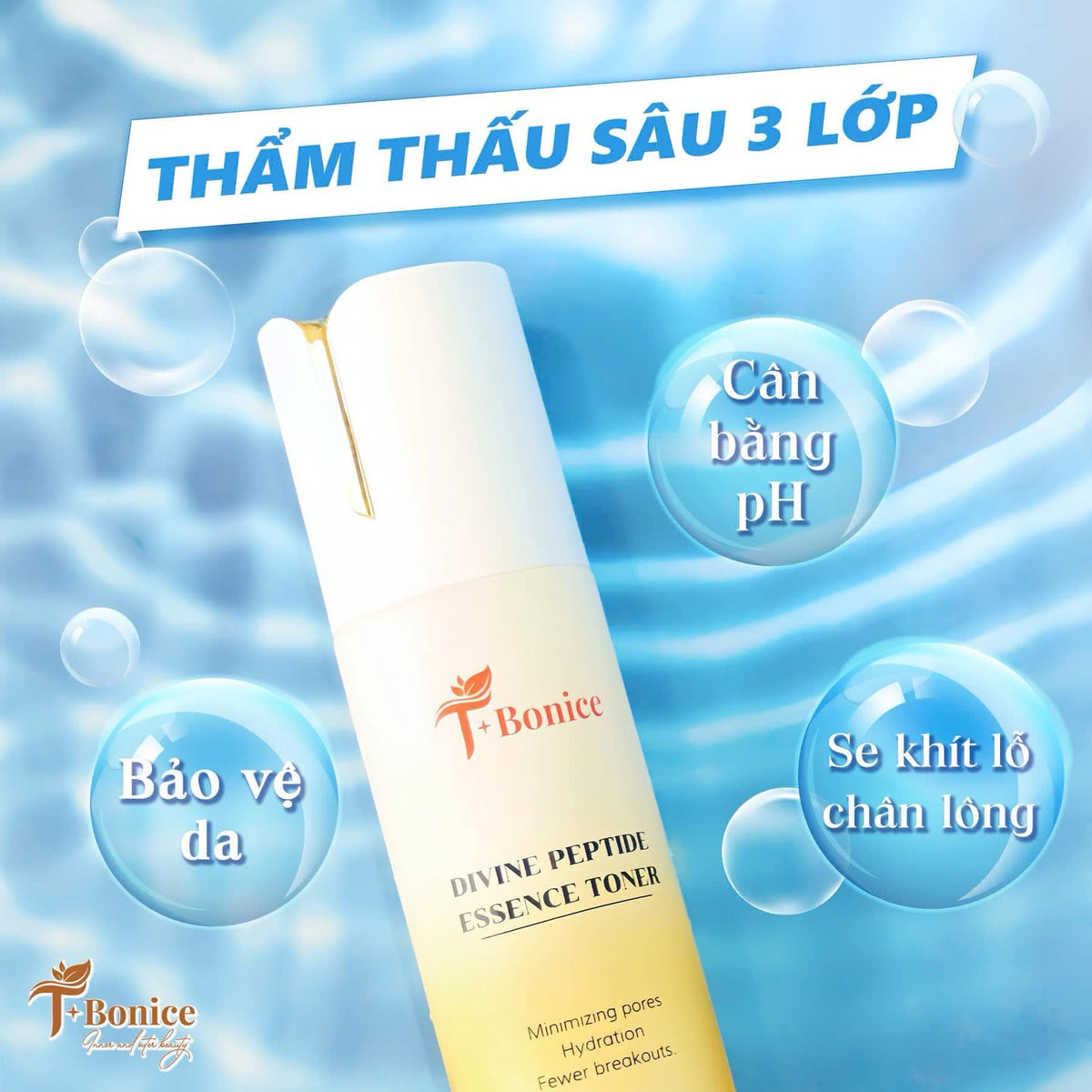 T-Bonice Divine Peptide Toner & Moisturizer — product view 2
