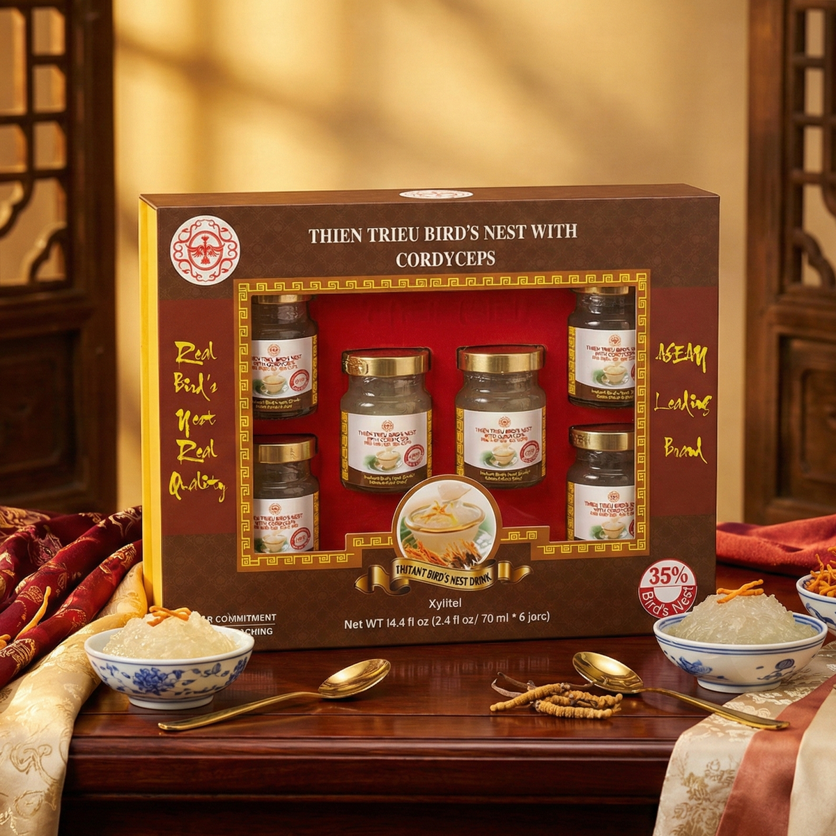 Yến Sào Thiên Triều Bird's Nest Drink 35% — product view 3