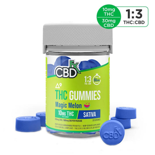 CBDfx - THC & CBD Edible - Magic Melon Gummies - 10mg:30mg CBDfx