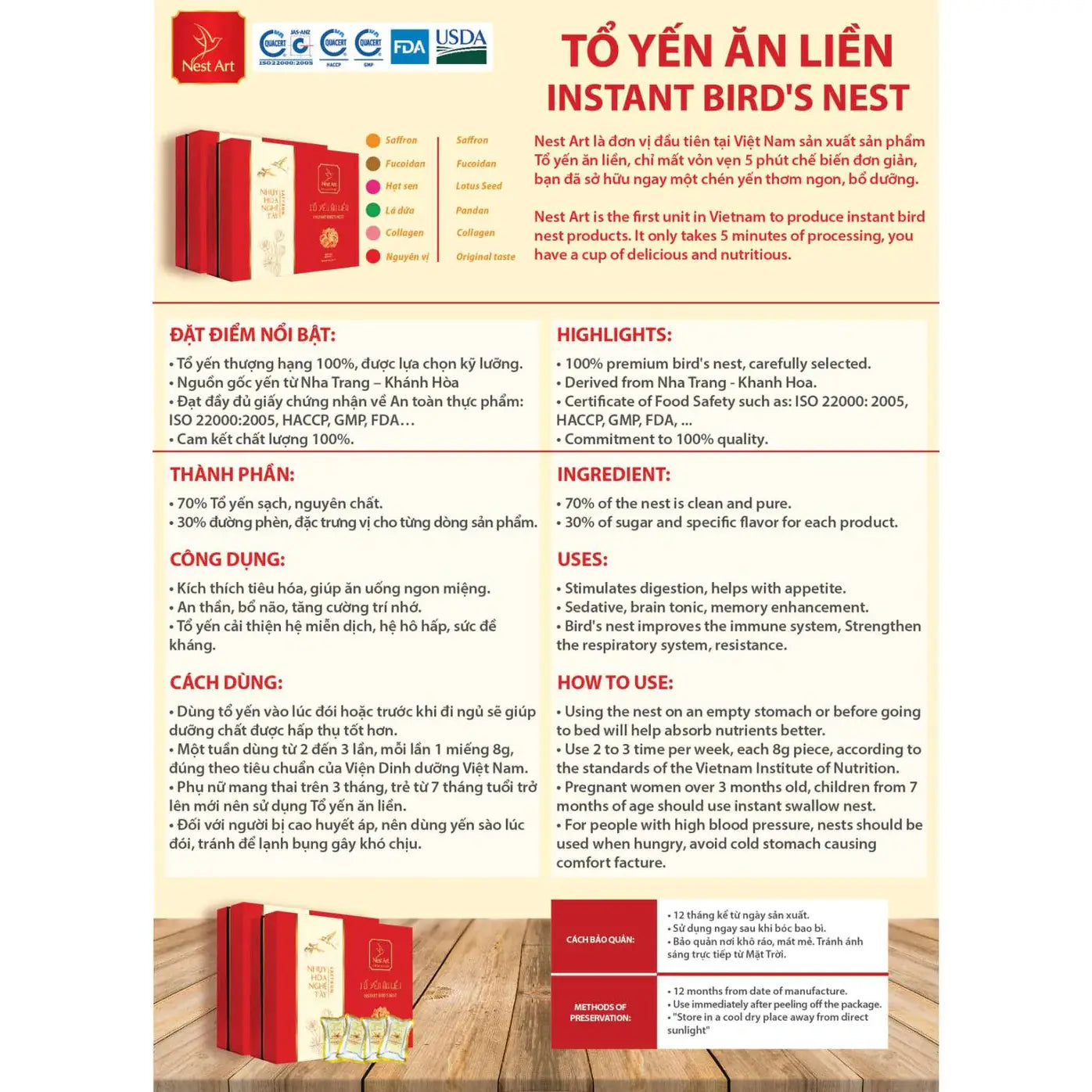 Tổ yến ăn liền Hạt Sen thanhnhastore