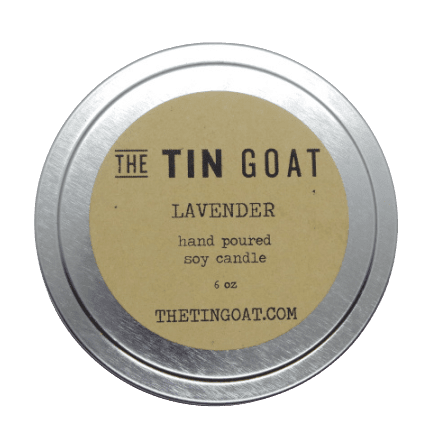 Lavender Soy Candle The Tin Goat