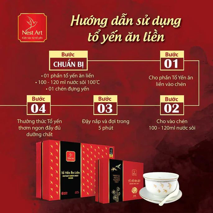 Nest Art Instant Bird's Nest with Fucoidan — product view 4